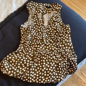 NWT Jcrew Peplum Top
